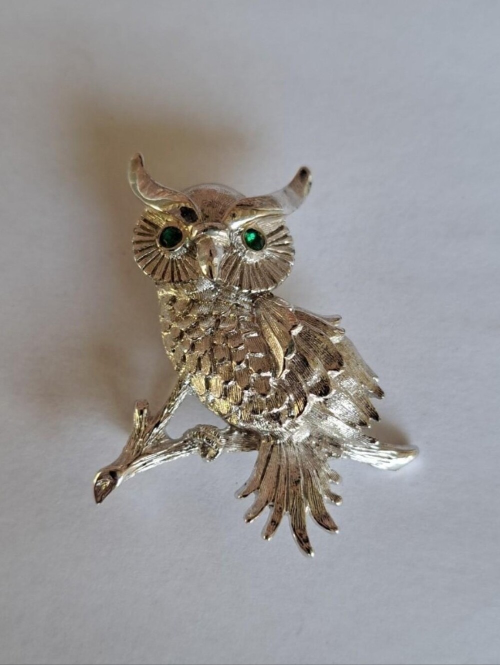 Vintage 60's/70's Signed Monet Owl Brooch